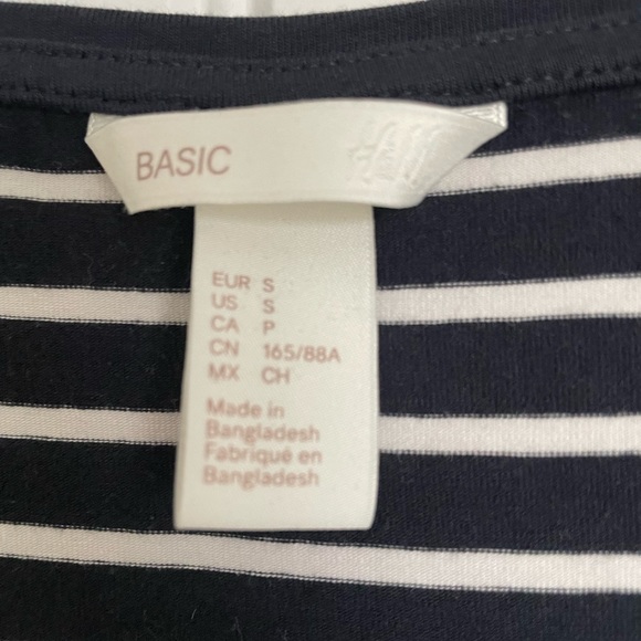 H&M Basic Blue/White Striped Dress - Picture 4 of 4